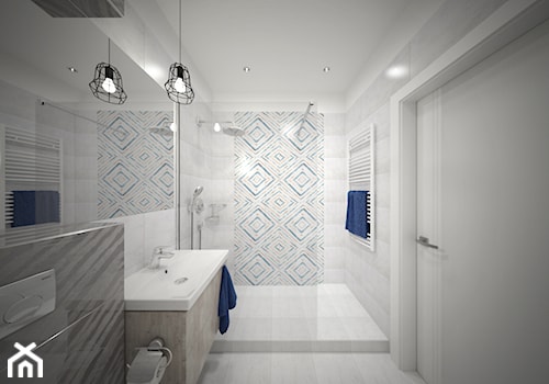 Łazienka Loft - Średnia z punktowym oświetleniem łazienka, styl nowoczesny - zdjęcie od Zieja Interiors Design