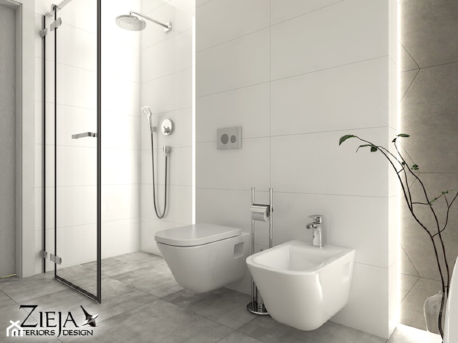 Łazienka Romby - Średnia łazienka, styl nowoczesny - zdjęcie od Zieja Interiors Design