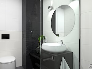 Łazienka Esten - Mała bez okna z lustrem łazienka, styl nowoczesny - zdjęcie od Zieja Interiors Design