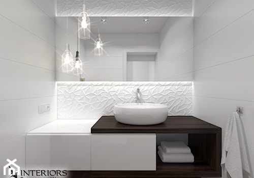 Łazienka Oxo - Mała na poddaszu bez okna łazienka - zdjęcie od Zieja Interiors Design