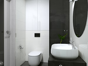 Łazienka Esten - Mała bez okna z lustrem łazienka, styl nowoczesny - zdjęcie od Zieja Interiors Design