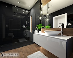 Łazienka Venis Crystal Dark + Hasel Ochra - Duża bez okna z punktowym oświetleniem łazienka, styl n ... - zdjęcie od Zieja Interiors Design - Homebook