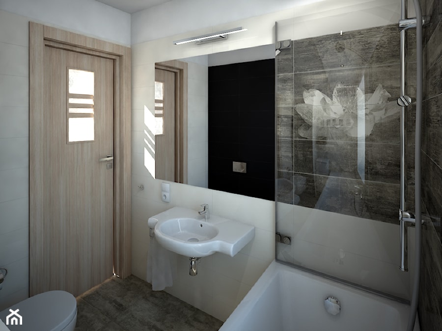 Łazienka Manteia - Średnia bez okna łazienka, styl nowoczesny - zdjęcie od Zieja Interiors Design