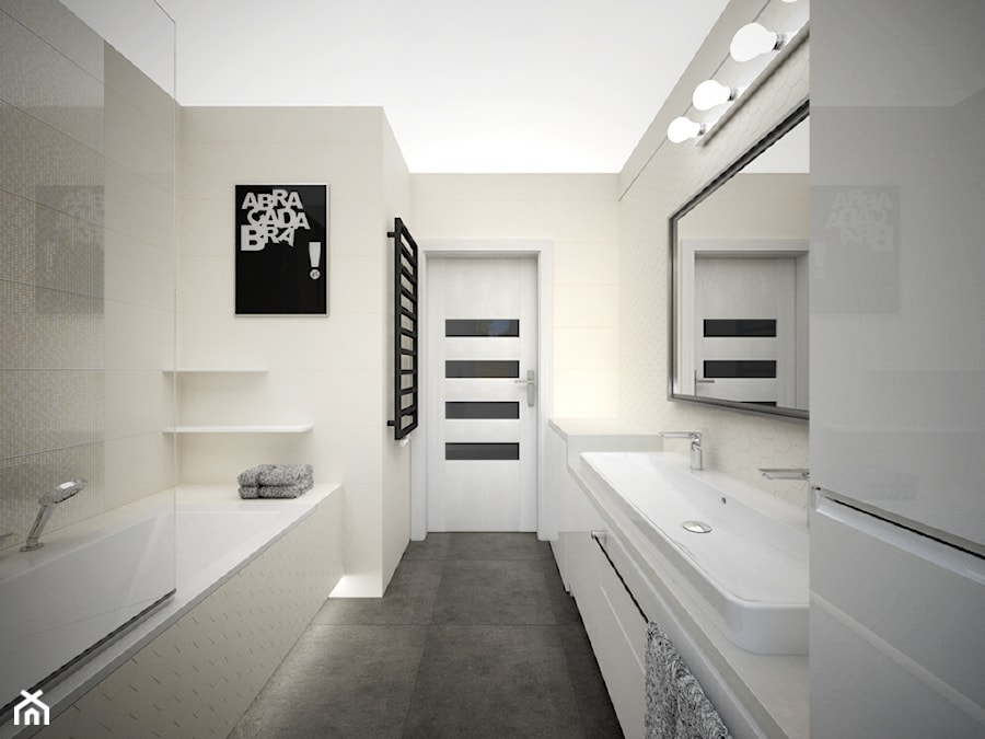 Łazienka All in white - Łazienka, styl nowoczesny - zdjęcie od Zieja Interiors Design