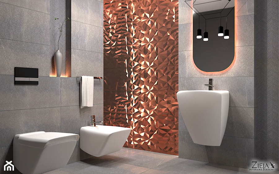 Łazienka Dayton - Średnia łazienka, styl nowoczesny - zdjęcie od Zieja Interiors Design