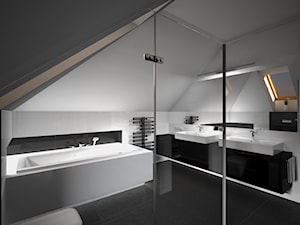 Łazienka Black&White - Łazienka, styl nowoczesny - zdjęcie od Zieja Interiors Design