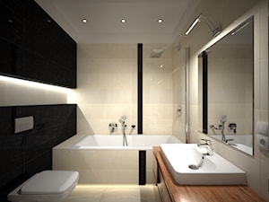 Łazienka Doblo - Średnia na poddaszu bez okna łazienka, styl nowoczesny - zdjęcie od Zieja Interiors Design