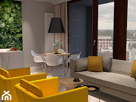 Aranżacje wnętrz - Salon: apartament na wynajem - SZARA/studio. Przeglądaj, dodawaj i zapisuj najlepsze zdjęcia, pomysły i inspiracje designerskie. W bazie mamy już prawie milion fotografii!