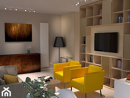 Aranżacje wnętrz - Salon: apartament na wynajem - SZARA/studio. Przeglądaj, dodawaj i zapisuj najlepsze zdjęcia, pomysły i inspiracje designerskie. W bazie mamy już prawie milion fotografii!