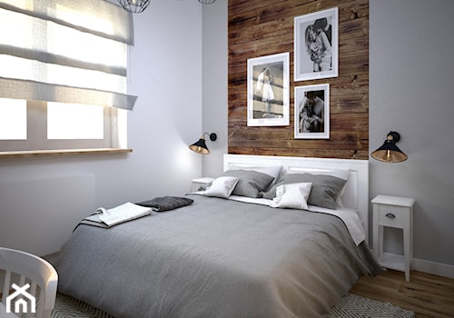 Postarzane drewno w sypialni - zdjęcie od Totius Studio