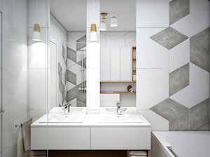 Białe szafki umywalkowe - zdjęcie od Totius Studio