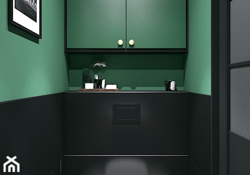 biuro w stylu industrialnym - Mała łazienka, styl industrialny - zdjęcie od Totius Studio