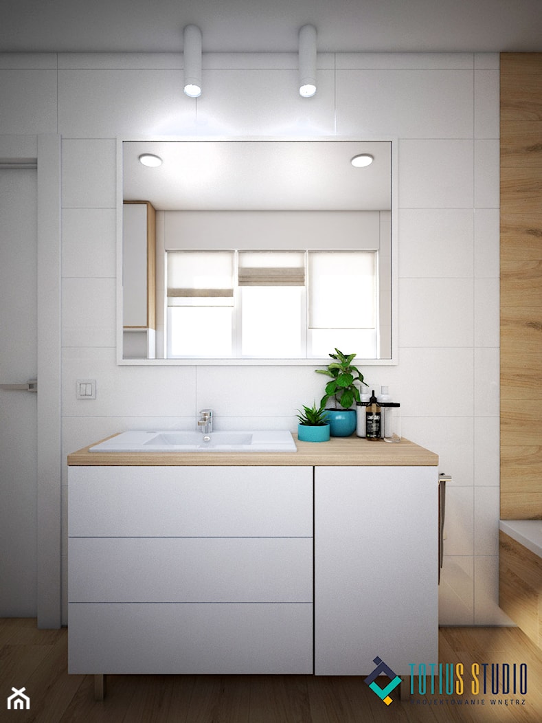 Ciepła łazienka w domu w Belgii - Łazienka, styl skandynawski - zdjęcie od Totius Studio - Homebook