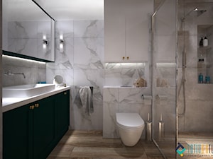 Kolory w mieszkaniu - Średnia bez okna łazienka, styl nowoczesny - zdjęcie od Totius Studio
