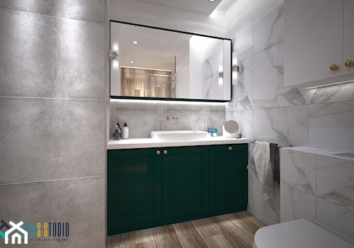 Kolory w mieszkaniu - Średnia z punktowym oświetleniem łazienka, styl nowoczesny - zdjęcie od Totius Studio