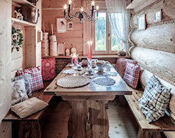 Chalet Nr 1 - Mniszkowy Zapiecek - Mała jadalnia jako osobne pomieszczenie, styl rustykalny - zdjęcie od Górska Osada - Luxury Chalets in Tatra Mountains - Homebook
