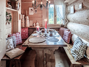 Chalet Nr 1 - Mniszkowy Zapiecek - Mała jadalnia jako osobne pomieszczenie, styl rustykalny - zdjęcie od Górska Osada - Luxury Chalets in Tatra Mountains