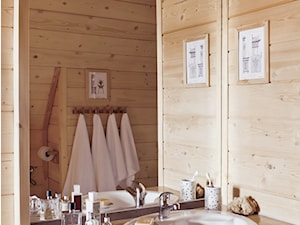Chalet Nr 1 - Mniszkowy Zapiecek - Bez okna z lustrem łazienka, styl rustykalny - zdjęcie od Górska Osada - Luxury Chalets in Tatra Mountains