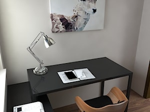 Dom Nisko/k.Stalowej Woli - Małe szare biuro, styl minimalistyczny - zdjęcie od Studio WYMIAR
