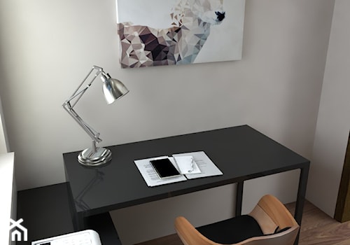 Dom Nisko/k.Stalowej Woli - Małe szare biuro, styl minimalistyczny - zdjęcie od Studio WYMIAR
