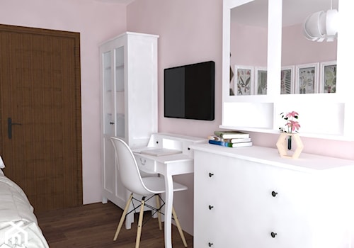 Dom Nisko/k.Stalowej Woli - Mały różowy pokój dziecka dla dziecka dla nastolatka dla dziewczynki, styl prowansalski - zdjęcie od Studio WYMIAR