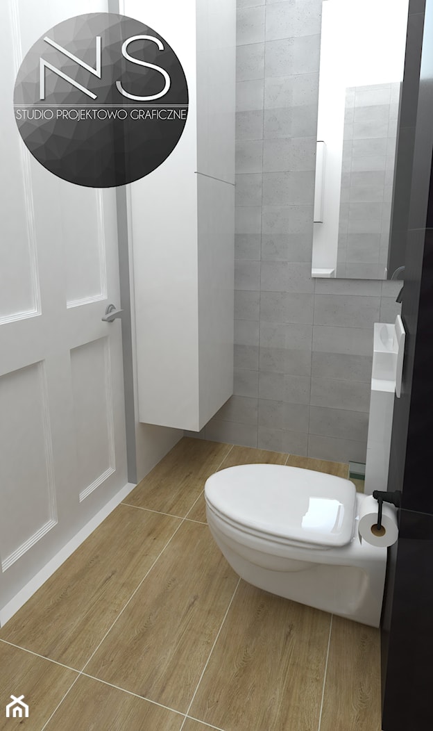 Mała męska łazienka - zdjęcie od Studio WYMIAR - Homebook