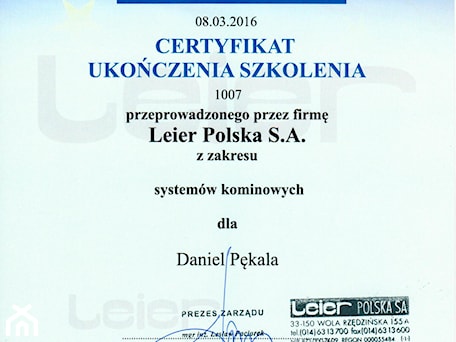 Aranżacje wnętrz - : Certyfikat Leier - Oles Project Sp. z o.o. Remonty i Wykończenia. Przeglądaj, dodawaj i zapisuj najlepsze zdjęcia, pomysły i inspiracje designerskie. W bazie mamy już prawie milion fotografii!