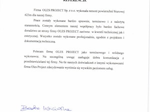 Referencje Manta - zdjęcie od Oles Project Sp. z o.o. Remonty i Wykończenia