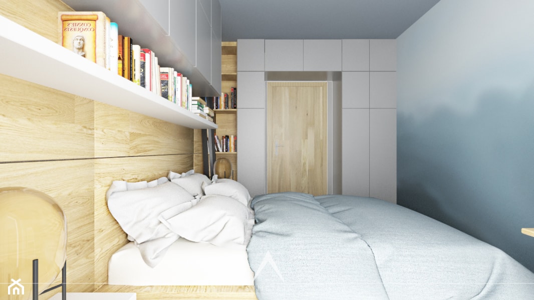 SYPIALNIA | MIESZKANIE 78m2 - Mała sypialnia - zdjęcie od SYMETRIA | pracownia architektury - Homebook