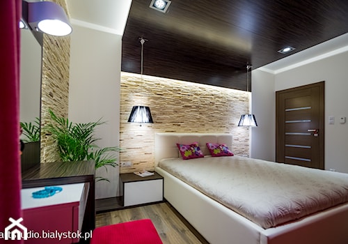 nowocześnie dla rodziny - Średnia sypialnia, styl nowoczesny - zdjęcie od MANUstudio • projektowanie wnętrz