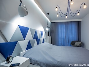 z elementami stylu industrialnego - Średnia sypialnia, styl industrialny - zdjęcie od MANUstudio • projektowanie wnętrz