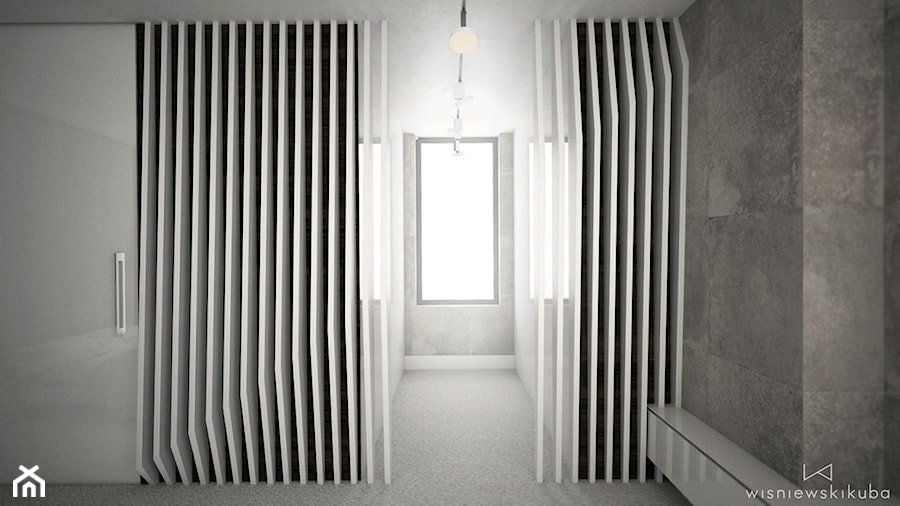 DOM JEDNORODZINNY / CZĘSTOCHOWA 283M2 - Średnia szara sypialnia, styl nowoczesny - zdjęcie od wisniewskikuba