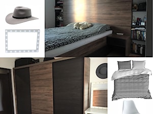 Projekt zabudowa meblowa sypialnia - Sypialnia, styl nowoczesny - zdjęcie od Projekt z podpisem