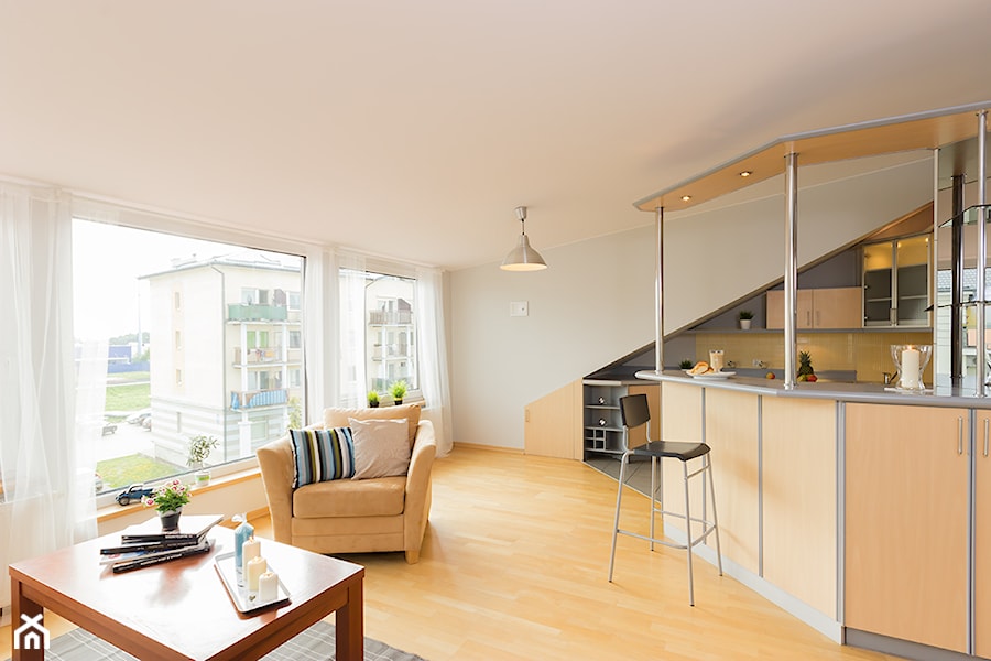 Mieszkanie w Gdyni - Salon, styl minimalistyczny - zdjęcie od DOMOWE ZMIANY. HOME STAGING. Tomasz Ziemann