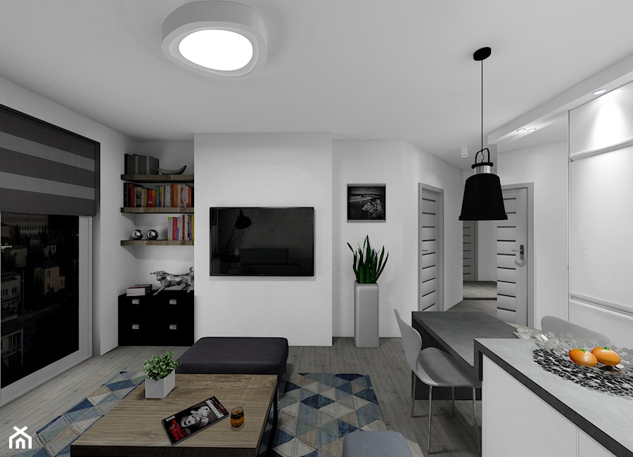 mieszkanie 32 m2 - Salon - zdjęcie od BushkoProjekt