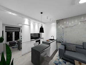 mieszkanie 32 m2 - Kuchnia - zdjęcie od BushkoProjekt