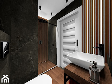 Aranżacje wnętrz - Łazienka: łazienka mniejsza z prysznicem - BushkoProjekt. Przeglądaj, dodawaj i zapisuj najlepsze zdjęcia, pomysły i inspiracje designerskie. W bazie mamy już prawie milion fotografii!