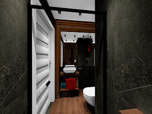 łazienka mniejsza z prysznicem - zdjęcie od BushkoProjekt