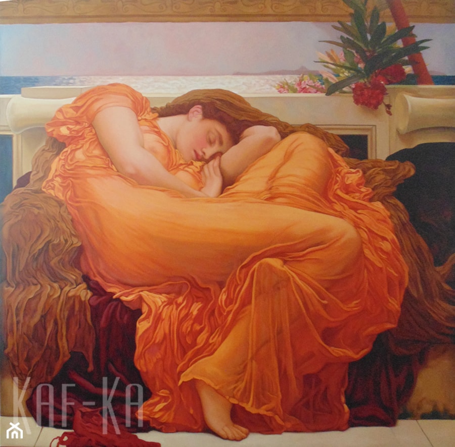 kopia obrazu "Upalny czerwiec" wg Frederic Leighton - zdjęcie od Pracownia artystyczna Kaf-ka - Homebook