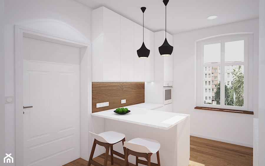 kuchnia w mini mieszkaniu - zdjęcie od DDP Architekci