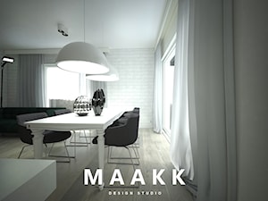 Salon z kuchnia - zdjęcie od MAAKK STUDIO ANNA KAMECKA