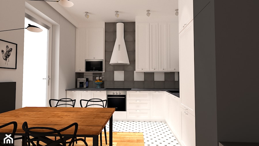 Apartament - Kuchnia, styl nowoczesny - zdjęcie od Projekt44