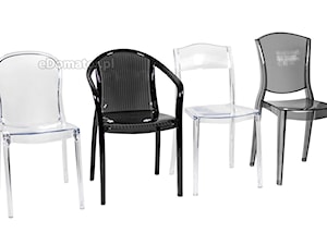 Transparentne krzesła plastikowe z poliwęglanu - zdjęcie od eDomator.pl