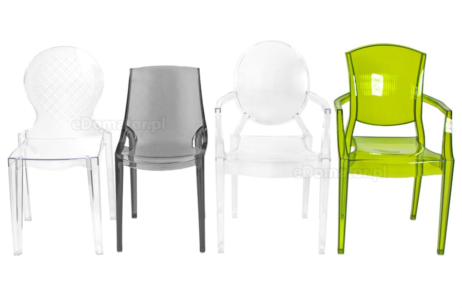 Transparentne krzesła z poliwęglanu - zdjęcie od eDomator.pl - Homebook
