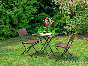 Zestaw mebli cateringowych stół kwadratowy + 2 krzesła - zdjęcie od eDomator.pl