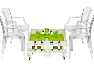 Krzesło plastikowe PEONY - bezbarwne - zdjęcie od eDomator.pl