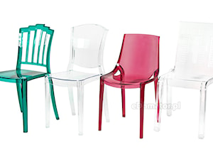 Transparentne krzesła z poliwęglanu - zdjęcie od eDomator.pl