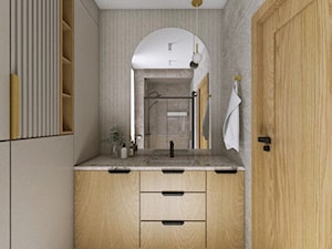 Apartament w Gdyni · Projekt - Łazienka, styl nowoczesny - zdjęcie od WOJSZ studio