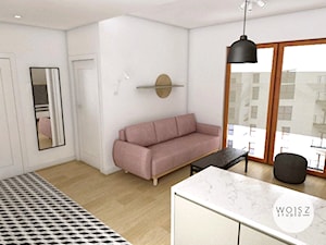 Mieszkanie na wynajem Gdańsk · Projekt - Salon, styl nowoczesny - zdjęcie od WOJSZ studio