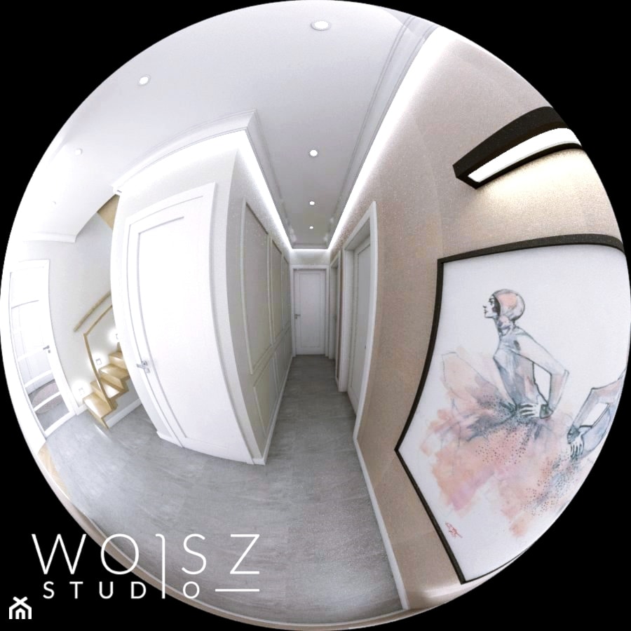 Dom w Wejherowie · Projekt - Hol / przedpokój, styl glamour - zdjęcie od WOJSZ studio